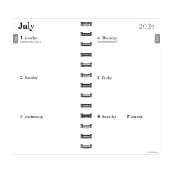 2024-2025 TF Publishing Sea Green 3.5" x 6.5" Academic Weekly & Monthly Planner, Paperboard Cover, Green (AY25-7504)