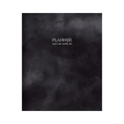 2024-2025 TF Publishing Slate 9" x 11" Academic Monthly Planner, Paperboard Cover, Black/Gray (AY25-4512)