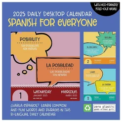 2025 TF Publishing Spanish for Everyone 5.25" x 5.25" Day-to-Day Calendar (25-3020)