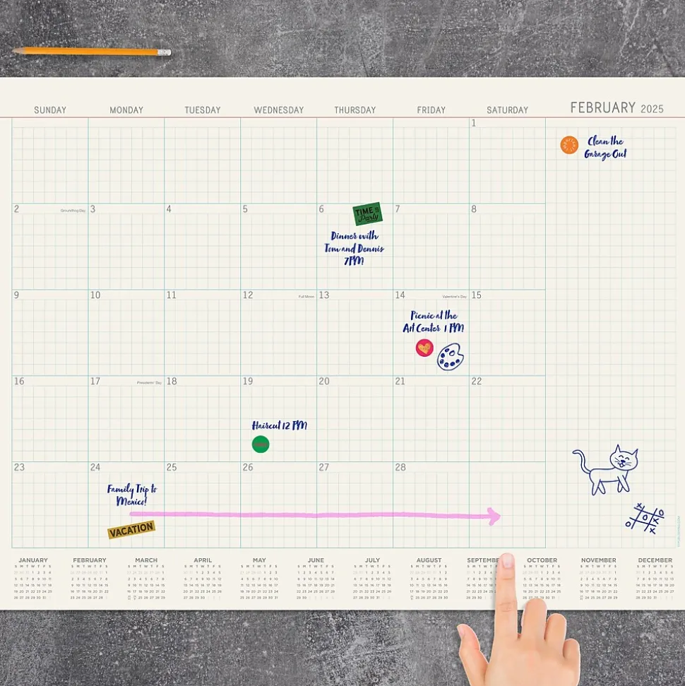 2025 TF Publishing Vintage Professional 17" x 22" Monthly Desk Pad Calendar (25-8204)