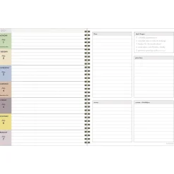 2024-2025 TF Publishing White Lotus Series Positano Palms 8.5" x 11" Academic Weekly & Monthly Planner, Paperboard Cover