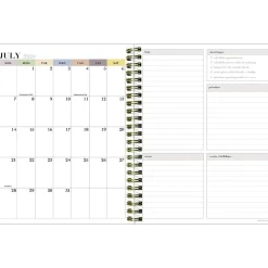2024-2025 TF Publishing White Lotus Verde Fronds 6