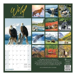 2025 TF Publishing Wild 12" x 12" Monthly Wall Calendar (25-1032)