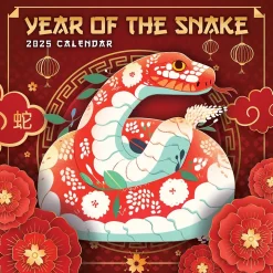 2025 TF Publishing Year of the Snake 12" x 12" Monthly Wall Calendar (25-1136)