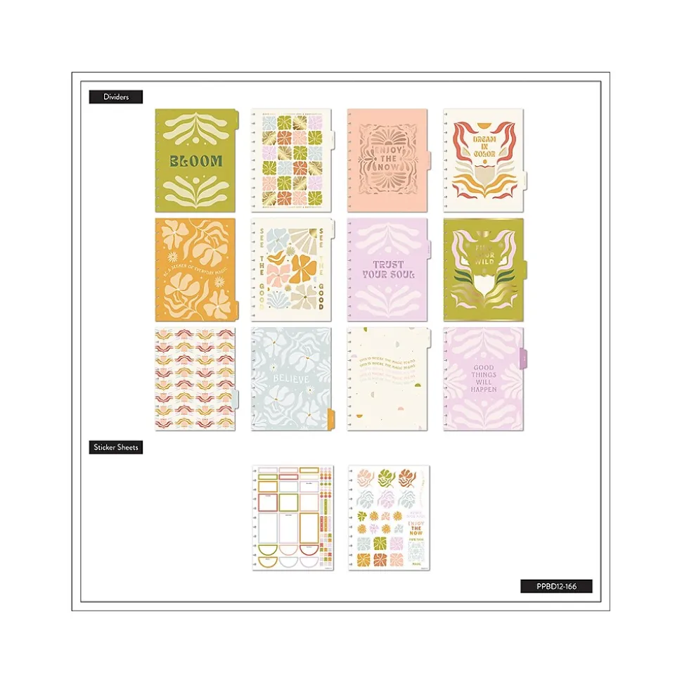 2024-2025 The Happy Planner Desert Thistle 8.5" x 11" Academic Weekly & Monthly Planner, Plastic Cover, Multicolor