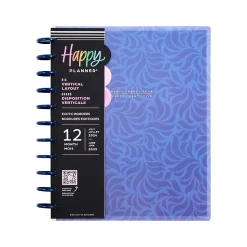 2024-2025 The Happy Planner Exotic Borders 8.5" x 11" Academic Weekly & Monthly Planner, Plastic Cover, Blue (PPBD12-167)