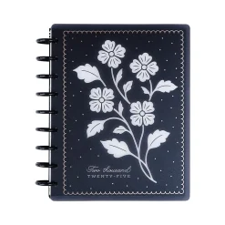 2025 The Happy Planner Ink & Ivy 7" x 9.25" Weekly & Monthly Planner, Plastic Cover, Black/White (PPCD12-566)