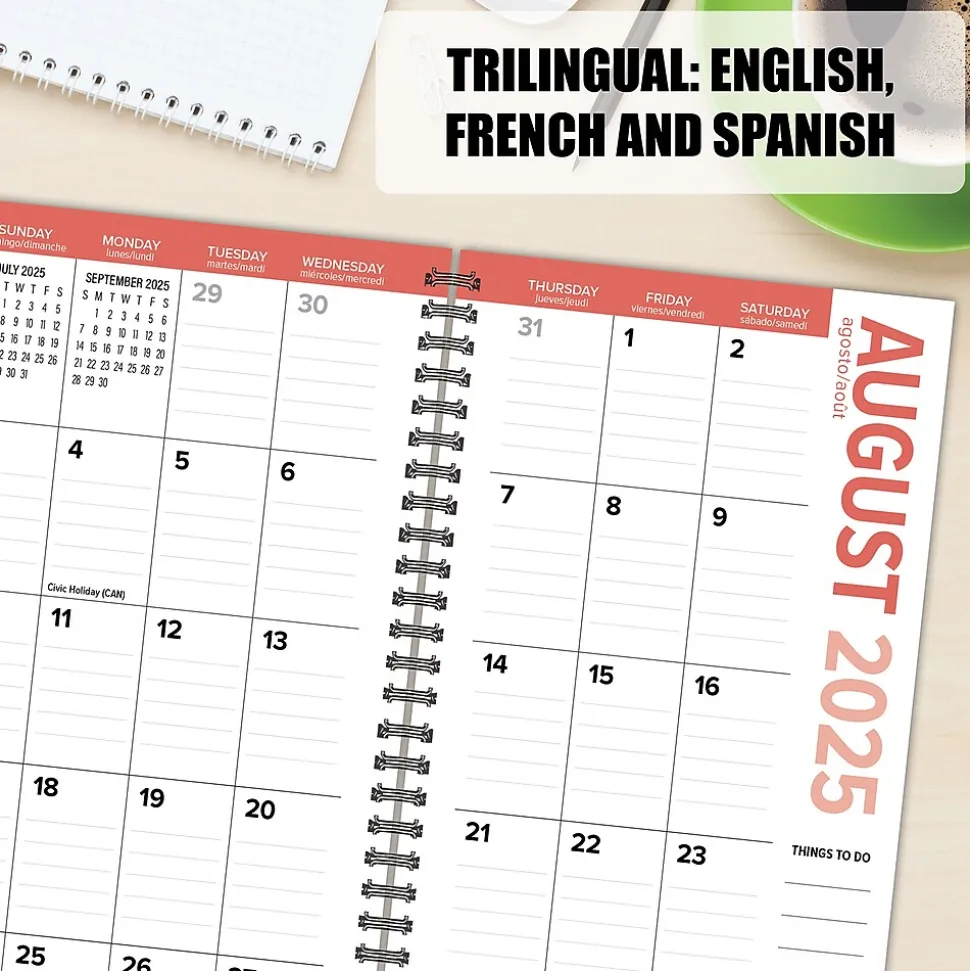 2025 Willow Creek 3.5" x 6.5" Weekly & Monthly Planner, Multicolored (48702)