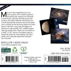 2025 Willow Creek Astronomy 6.2" x 5.4" Daily Desk Calendar (40591)