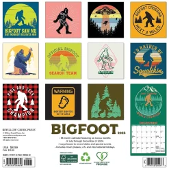 2025 Willow Creek Bigfoot 7" x 7" Yearly Wall Calendar (48658)