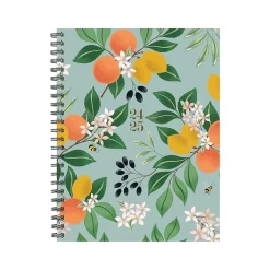 2024-2025 Willow Creek Botanical Fruit 6.5" x 8.5" Academic Weekly & Monthly Planner, Paper Cover, Multicolor (46227)