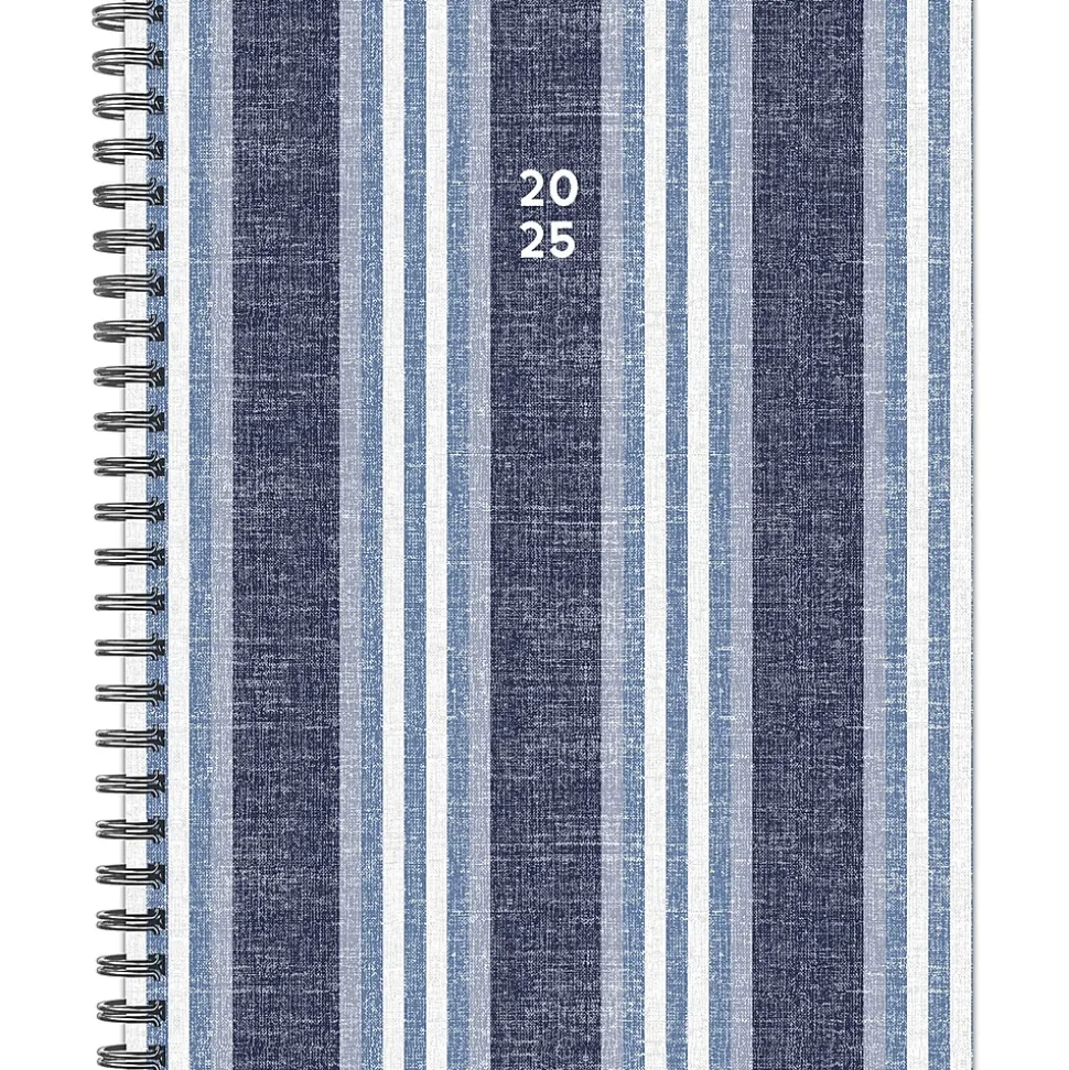 2025 Willow Creek Chambray Stripe 6.5" x 8.5" Weekly Planner (48818)