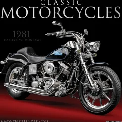 2025 Willow Creek Classic Motorcycles 12" x 12" Monthly Wall Calendar (42434)