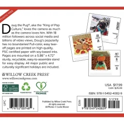 2025 Willow Creek Doug the Pug 6" x 5.5" Day-to-Day Calendar (40829)