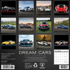 2025 Willow Creek Dream Cars 7" x 7" Yearly Wall Calendar (45831)