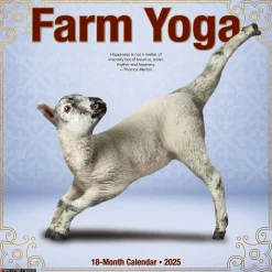 2025 Willow Creek Farm Yoga 12" x 12" Monthly Wall Calendar (42878)