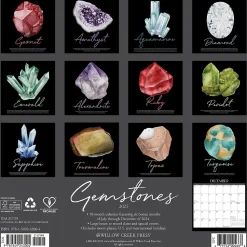 2025 Willow Creek Gemstones 12" x 12" Monthly Wall Calendar (43004)