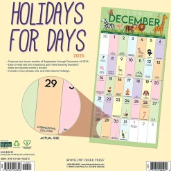 2025 Willow Creek Holidays for Days 12" x 12" Monthly Wall Calendar (43356)