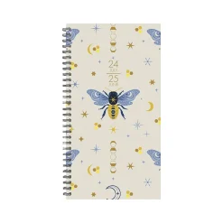 2024-2025 Willow Creek Honeybee 3.5" x 6.5" Academic Weekly & Monthly Planner, Paper Cover, Multicolor (47705)