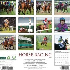 2025 Willow Creek Horse Racing 12" x 12" Monthly Wall Calendar (43363)