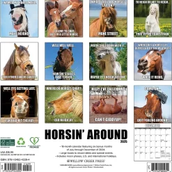 2025 Willow Creek Horsin’ Around 12" x 12" Monthly Wall Calendar (43394)