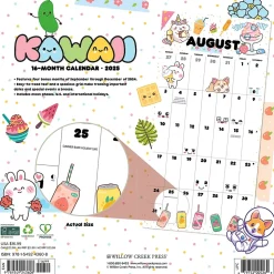 2025 Willow Creek Kawaii 12" x 12" Monthly Wall Calendar (43608)
