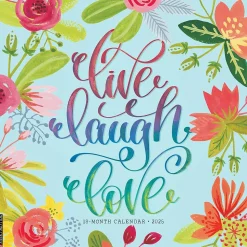 2025 Willow Creek Live, Laugh, Love Art 12" x 12" Monthly Wall Calendar (43776)