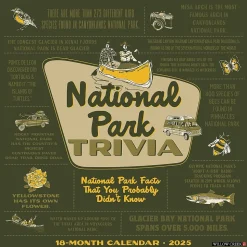 2025 Willow Creek National Park Trivia 12" x 12" Monthly Wall Calendar (47224)