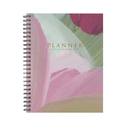 2024-2025 Willow Creek Plum Abstract 8.5" x 11" Academic Weekly & Monthly Planner, Paper Cover, Multicolor (47606)