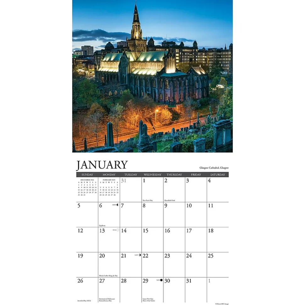 2025 Willow Creek Scotland 12" x 12" Monthly Wall Calendar (46845)
