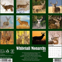 2025 Willow Creek Whitetail Monarchs 12" x 12" Monthly Wall Calendar (45428)