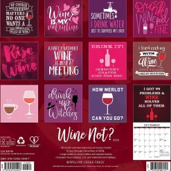 2025 Willow Creek Wine? Not 12" x 12" Monthly Wall Calendar (45497)
