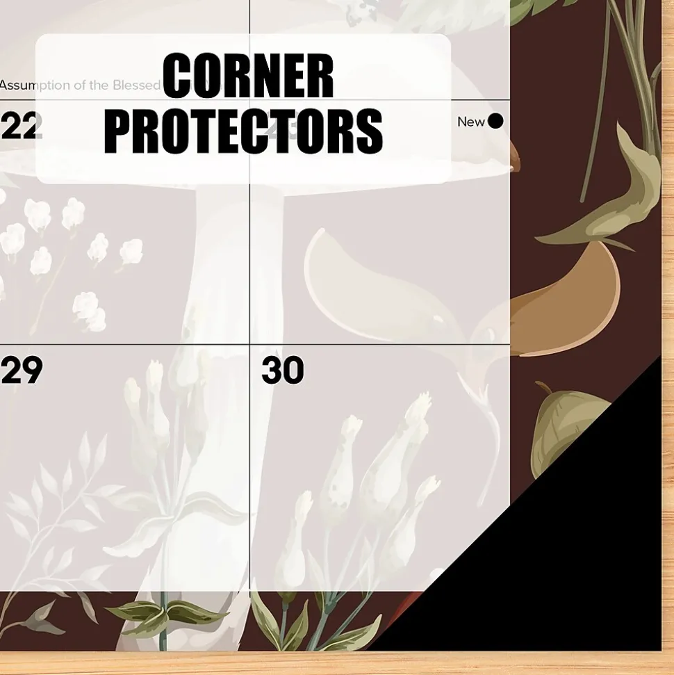 2025 Willow Creek Woodland Mushroom 17" x 12" Monthly Desk Pad Calendar (47866)