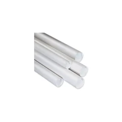 4" x 42" - White Mailing Tubes with Cap, 15/Case