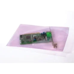 9" x 12" Antistatic Layflat Poly Bags, 2 Mil, Pink, 1000/Carton (12035)