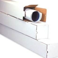 3 x 25 Corrugated Standard Mailing Tube, White, 25/Bundle (M3325)