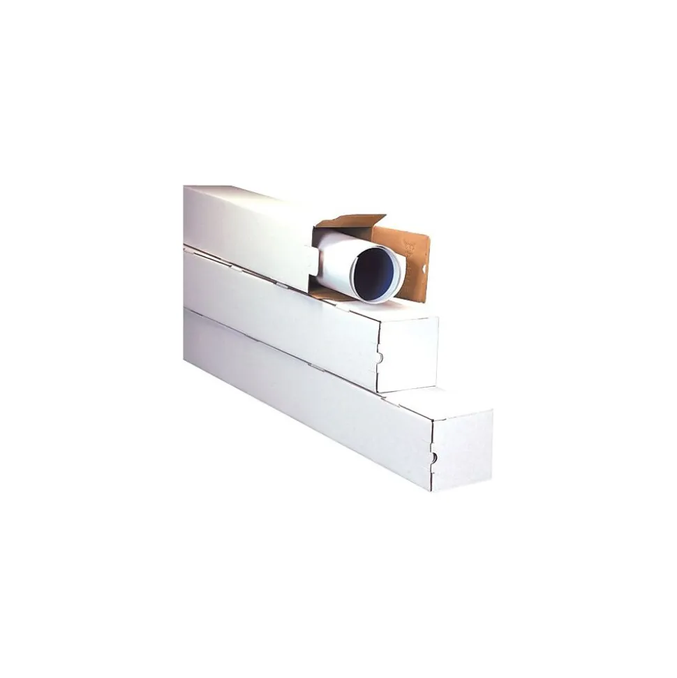 3 x 37 Corrugated Standard Mailing Tube, White, 25/Bundle (M3337)