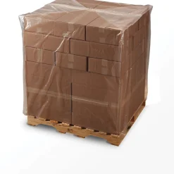 58" x 96" Gusseted Poly Bags, Bags on a Roll, 4 Mil, Clear, 25/Roll (10865)