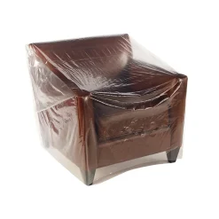 54" x 45" Layflat Poly Bags, Bags on a Roll, 3 Mil, Clear, 100/Roll (3212)