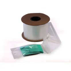 3" x 5" Layflat Poly Bags, Bags on a Roll, 1.5 Mil, Clear, 3000/Roll (2613)