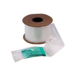 6" x 10" Layflat Poly Bags, Bags on a Roll, 2 Mil, Clear, 1250/Roll (2703)