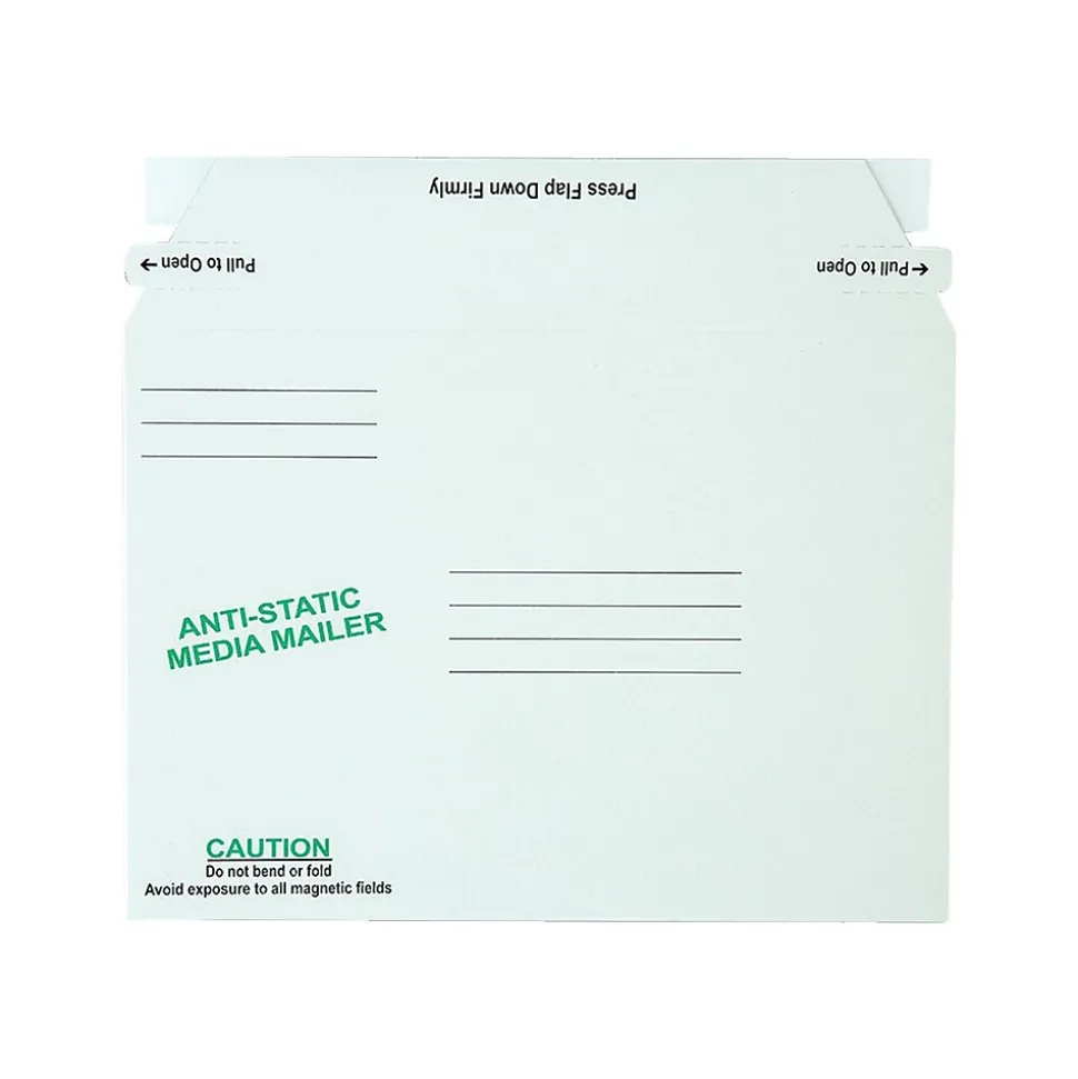 6" x 8.63" Peel & Seal Fiberboard Mailers, CD/DVD, 25/Box (QUA64126)