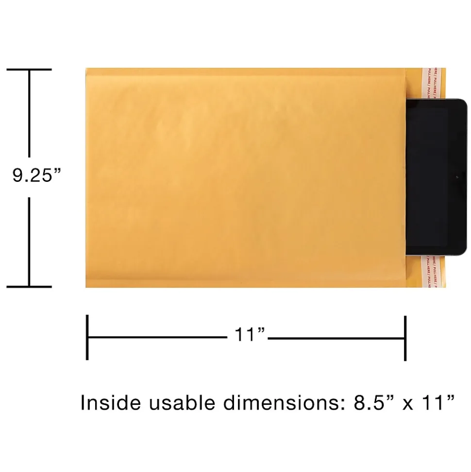 9.25" x 11" Self-Sealing Bubble Mailer, #2, 25/Carton (ST56647B)
