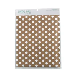 8.5" x 11" Self-Sealing Padded Bubble Mailer, White/Brown, 3/Pack (246455)