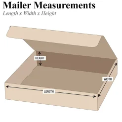 14" x 10" x 2" Literature Mailers, 50/Bundle (ML14102K)