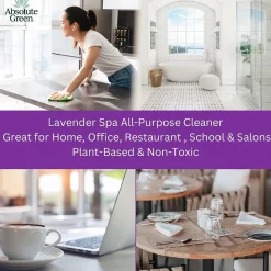 Absolute Green Natural All-Purpose Cleaner, Lavender Spa Scent, 25 Fl Oz., 6/Carton (AG27-ST-6)