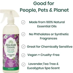 Absolute Green Natural All-Purpose Cleaner, Lavender Spa Scent, 25 Fl Oz., 6/Carton (AG27-ST-6)