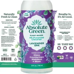 Absolute Green Natural Multipurpose Cleaner, Lavender Spa, 2/Pack (LAVAll-2PK)