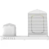 Accell 3-in-1 Fast-Wireless Wireless Charging Station for iPhone, Android, Apple Watch and AirPods, White (D233B-001F)