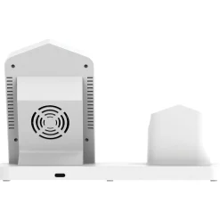 Accell 3-in-1 Fast-Wireless Wireless Charging Station for iPhone, Android, Apple Watch and AirPods, White (D233B-001F)